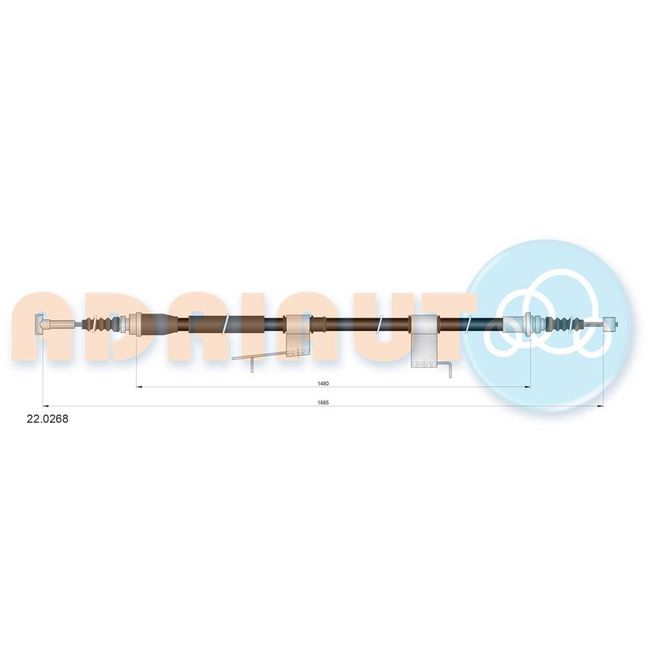 Cablu frana Трос ручника MAZDA 323 F VI 1.4 01-04 Rear