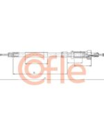 Cablu frana Трос ручника Citroen Jumper 02- Front L=146