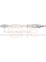 Cablu frana Трос ручника Citroen Jumper Front -02 L=117