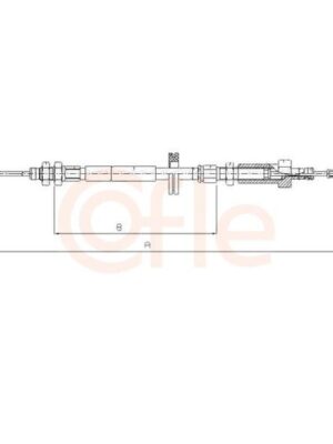 Cablu frana Трос ручника Fiat Ducato Front 94-  L=1059/