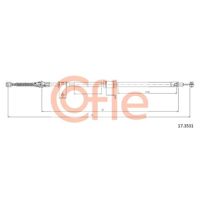 Cablu frana Трос ручника Chevrolet Captiva all Rear Lef