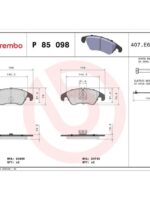 Placute Колодки Audi A4 2.7-2.0TDi 07- Front BREMBO