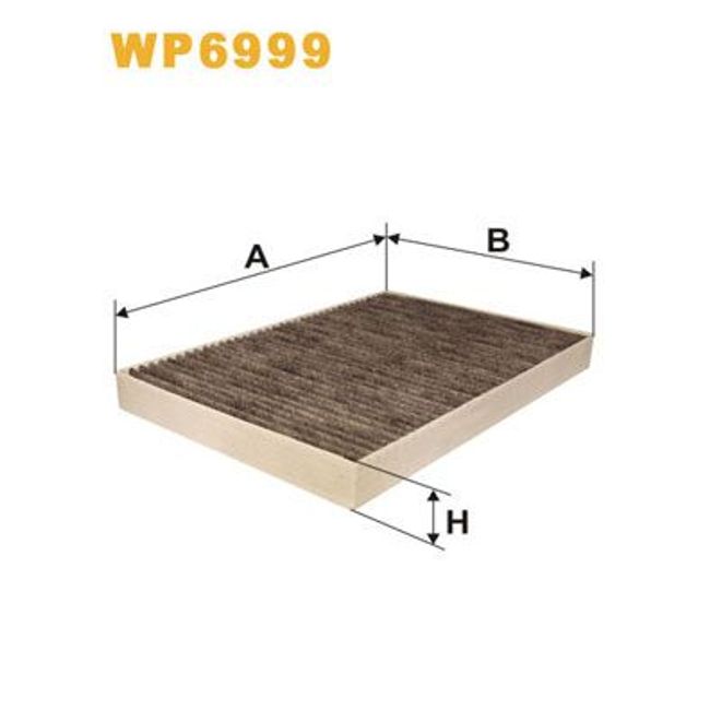 Filtru habitaclu Салонный фильтр Audi A6 98- carbon WIX