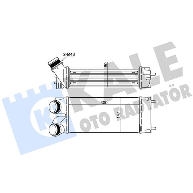 Intercooler Интеркулер BERLINGO (B9) 1.6 HDi 110 08- 30