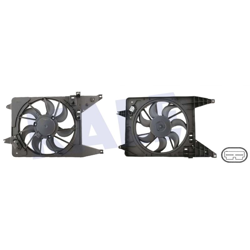 Ventilator Вентилятор Dacia Logan 1,2/1,5/1,6 05- d=380