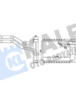 Schimbator caldura Радиатор печки Kia Ceed 07- 150x210x