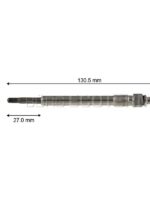 Свеча накаливания Mercedes W202;203 200CDI OM611 98- 11.5V; BORG 502045