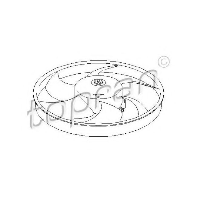 Ventilator Вентилятор Citroen Berlingo 1.9/2.0 98- HANS