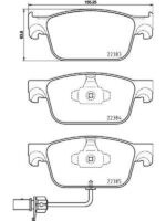 Placute Колодки Audi A4 15- Front 17mm датчик BREMBO