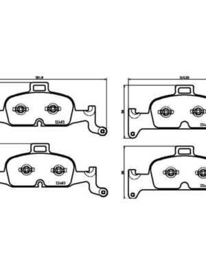 Placute Колодки Audi A4 15-; Q5 16- 16mm Fron BREMBO