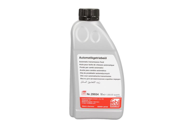 Ulei cutie transmisie / Трансмиссионное масло FEBI ATF (1L) (0,949 KG) ; BMW 8322 0402 413; BMW 8322 7542 290; DEXRON III; FIAT TYPO T-IV; FORD M2C924 A; FORD MERCON; HONDA ATF Z1; HYUNDAI SP-II; HYUNDAI SP-III; JASO M315 1A; KIA SP-II; KIA SP-I