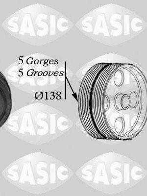 Fulie arbore cotit / шкив коленвала AUDI A3, A4 B7, A6 C7; SKODA SUPERB I; VW PASSAT B5.5, TOURAN 1.9D/2.0D 08.97-09.18