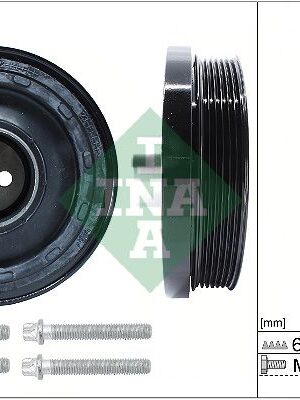 Fulie arbore cotit / шкив коленвала BMW 1 (E81), 1 (E82), 1 (E87), 1 (E88), 1 (F20), 1 (F21), 2 (F22, F87), 3 (E90), 3 (E91), 3 (E92), 3 (E93), 3 (F30, F80), 3 (F31) 1.5D-2.0D 06.04-12.20