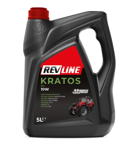 Ulei cutie transmisie / Трансмиссионное масло REV LINE (EN) Transmission hydraulic oil KRATOS (5L) 10W ((EN) PTF) ; ALLISON C4; CATERPILLAR TO-4; KOMATSU DRESSER HMS B21-0006; KOMATSU KES 07.868.1; KOMATSU MICRO-CLUTCH; ZF TE-ML 03C
