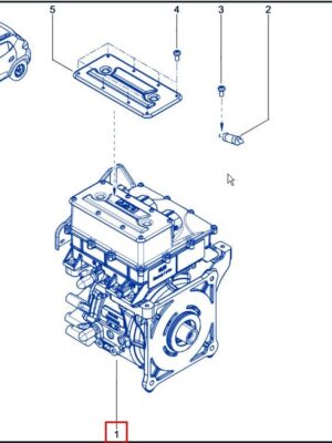 1 / Motor electric de tracțiune / Электрический тяговый двигатель Dacia Spring 290103473R