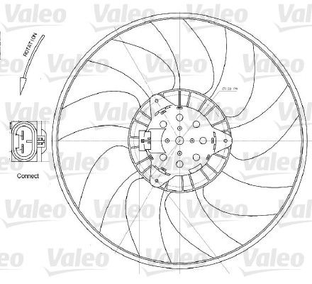Ventilator racire motor / Вентилятор радиатора OPEL SIGNUM, VECTRA C, VECTRA C GTS 3.0D 02.03-07.05