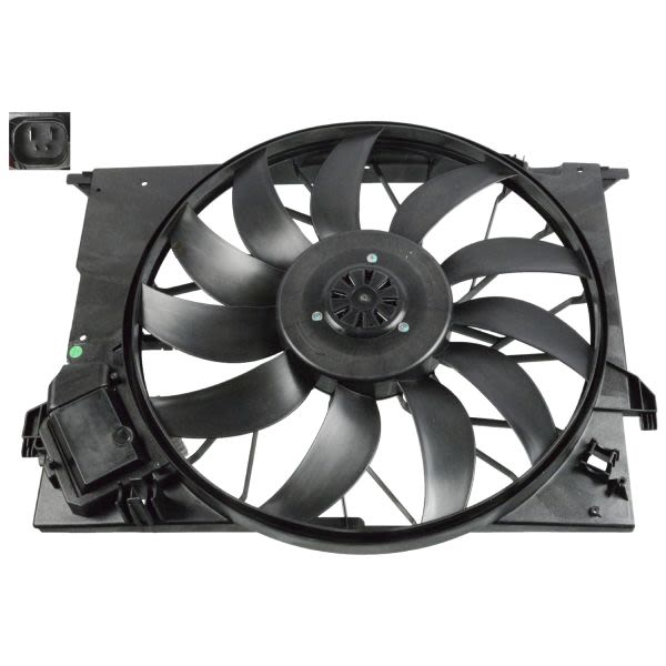 Ventilator racire motor / Вентилятор радиатора (с корпусом) MERCEDES CLK (C209), CLS (C219), E (W211), E T-MODEL (S211), S (C216), S (W221, V221), SLR (R199) 3.0D-6.3 11.02-