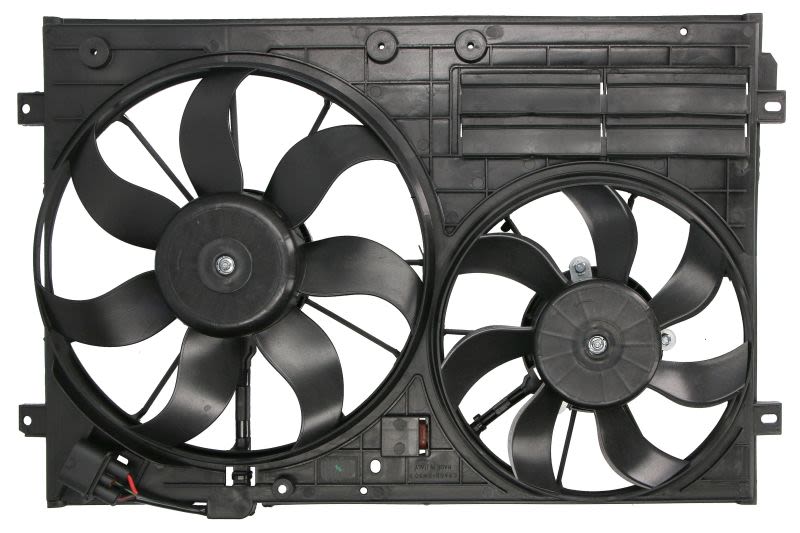 Ventilator racire motor / Вентилятор радиатора Лев/Прав (с корпусом) AUDI A1, A3, TT; SEAT ALTEA, ALTEA XL, IBIZA IV SC, LEON, TOLEDO III; SKODA OCTAVIA II, SUPERB II, YETI; VW BEETLE, CADDY ALLTRACK IV 1.0-3.6 02.03-09.20