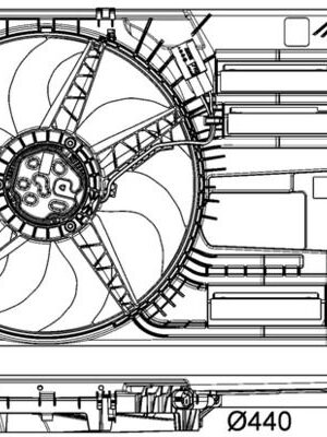 Ventilator racire motor / Вентилятор радиатора (повреждена) BMW 2 (F45), 2 GRAN TOURER (F46), 2 GRAN TOURER VAN (F46), X1 (F48), X2 (F39); MINI (F55), (F56), (F57), CLUBMAN (F54), COUNTRYMAN (F60) 1.2-2.0D 09.13-